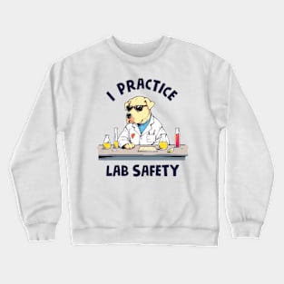 I Practice Lab Safety Crewneck Sweatshirt